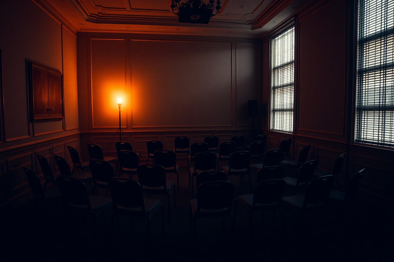 Salle de formation prête pour une session